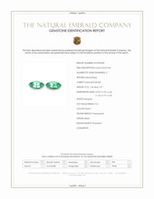2.69 Ct.Tw.Total Carat Weight Emerald Pair from Brazil Scan Report