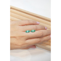 2.69 Ct.Tw.Total Carat Weight Emerald Pair from Brazil Life Style
