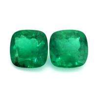 2.60 Ct.Tw.Total Carat Weight Emerald Pair from Zambia Video