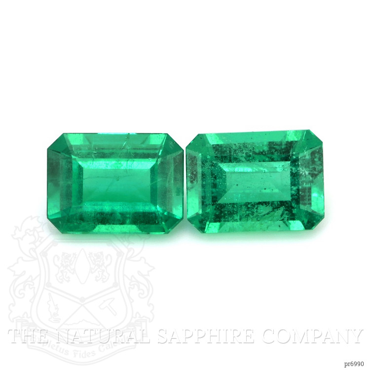 2.67 Ct.Tw. Emerald Pair from Zambia