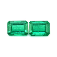 1.93 Ct.Tw.Total Carat Weight Emerald Pair from Zambia Video