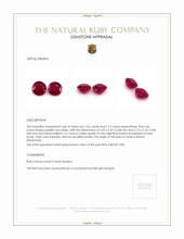 2.17&nbsp;Ct.Tw.Total Carat Weight Ruby Pair from Burma (Myanmar) Appraisal