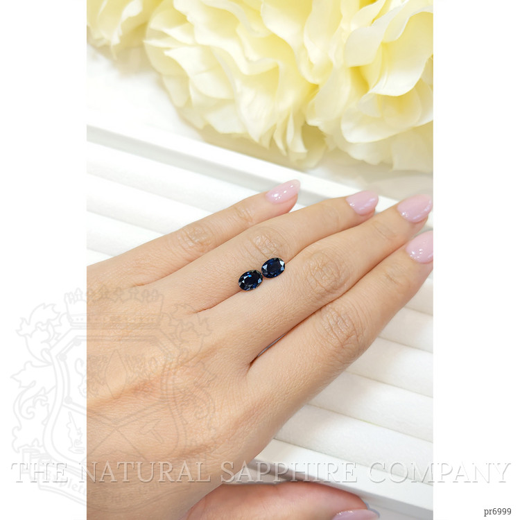2.28 Ct.Tw. Blue Sapphire Pair from Ceylon (Sri Lanka)