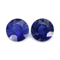 0.85&nbsp;Ct.Tw.Total Carat Weight Blue Sapphire Pair from Ceylon (Sri Lanka) Video