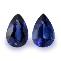 0.97&nbsp;Ct.Tw.Total Carat Weight Blue Sapphire Pair from Ceylon (Sri Lanka) Video