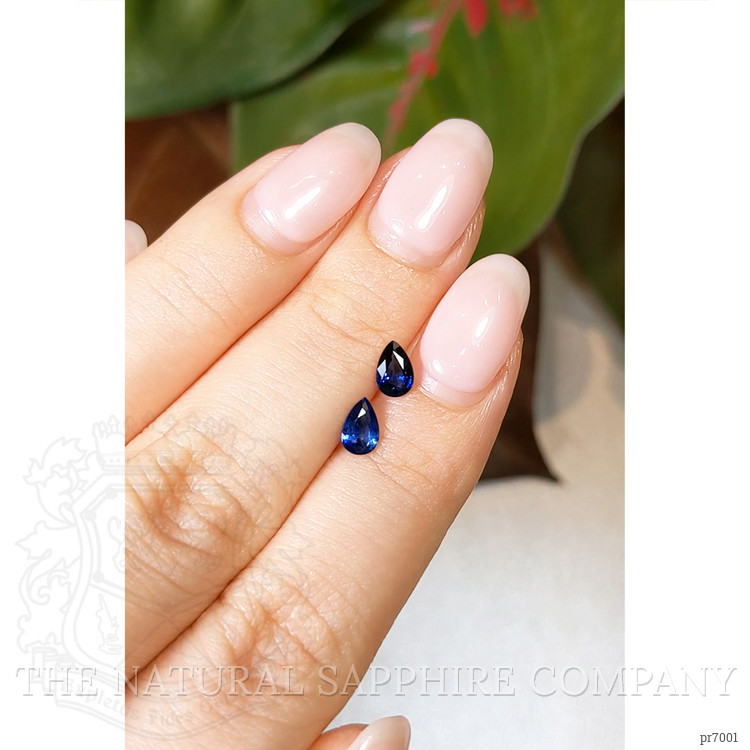 0.97 Ct.Tw. Blue Sapphire Pair from Ceylon (Sri Lanka)