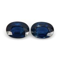 2.39&nbsp;Ct.Tw.Total Carat Weight Blue Sapphire Pair from Ceylon (Sri Lanka) Video