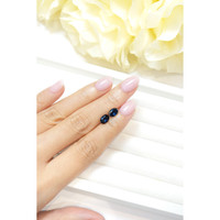 2.39&nbsp;Ct.Tw.Total Carat Weight Blue Sapphire Pair from Ceylon (Sri Lanka) Life Style