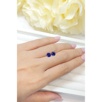 2.20&nbsp;Ct.Tw.Total Carat Weight Blue Sapphire Pair from Ceylon (Sri Lanka) Life Style