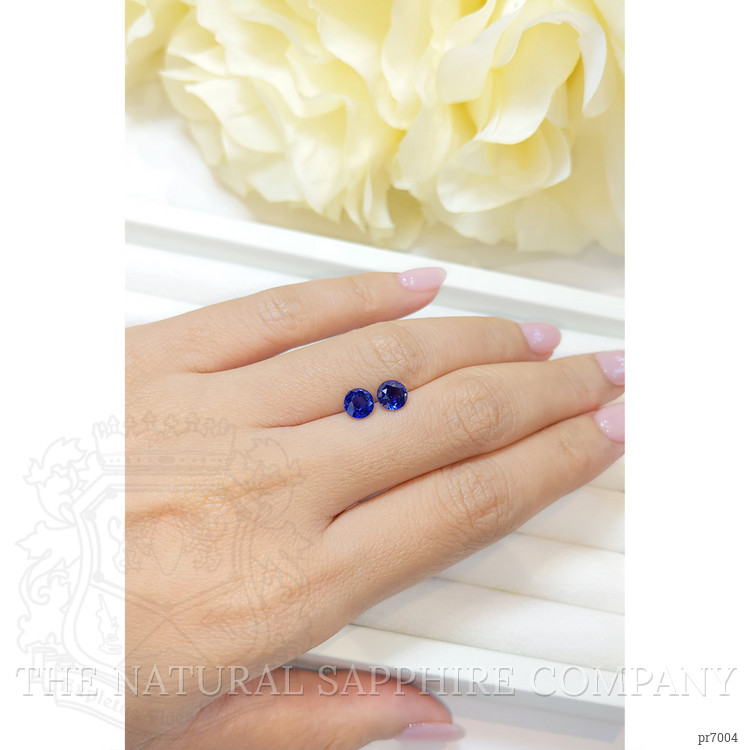 2.20 Ct.Tw. Blue Sapphire Pair from Ceylon (Sri Lanka)