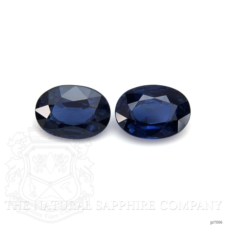 2.34 Ct.Tw. Blue Sapphire Pair from Ceylon (Sri Lanka)
