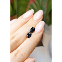 2.34&nbsp;Ct.Tw.Total Carat Weight Blue Sapphire Pair from Ceylon (Sri Lanka) Life Style