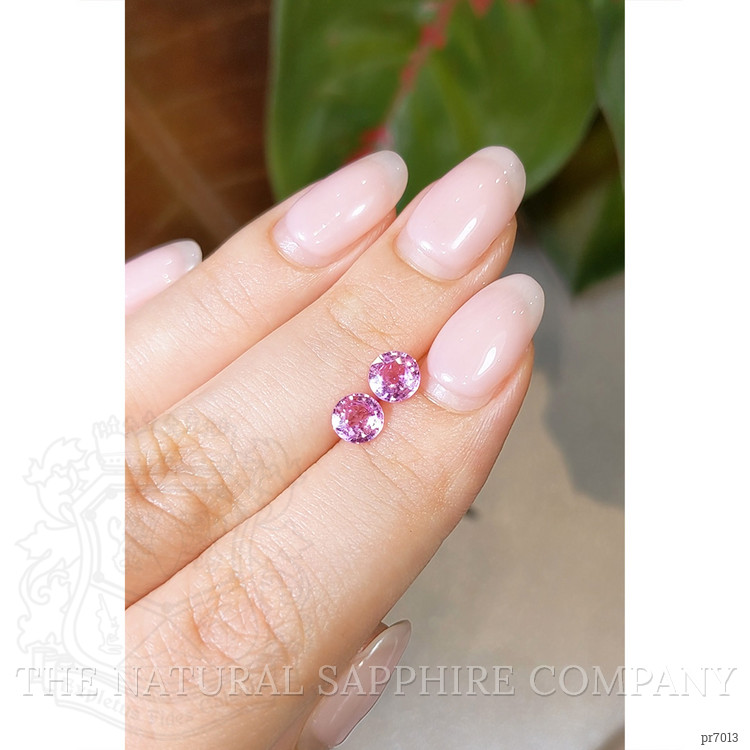 1.55 Ct.Tw. Pink Sapphire Pair from Ceylon (Sri Lanka)