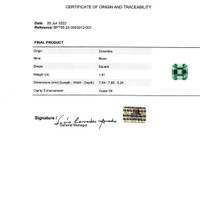 4.50 Ct.Tw.Total Carat Weight Emerald Pair from Colombia Scan Report