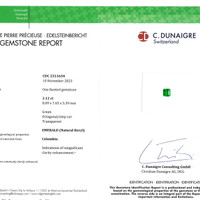 4.42 Ct.Tw.Total Carat Weight Emerald Pair from Colombia Scan Report
