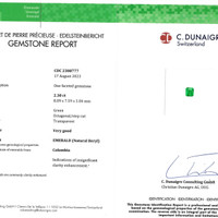 4.42 Ct.Tw.Total Carat Weight Emerald Pair from Colombia Scan Report