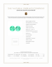 2.33 Ct.Tw.Total Carat Weight Emerald Pair from Colombia Scan Report