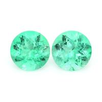 2.33 Ct.Tw.Total Carat Weight Emerald Pair from Colombia Video