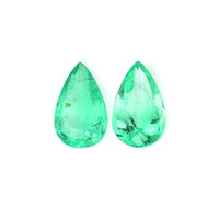 4.09 Ct.Tw.Total Carat Weight Emerald Pair from Colombia Video