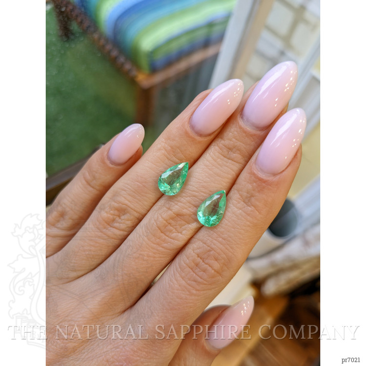 4.09 Ct.Tw. Emerald Pair from Colombia
