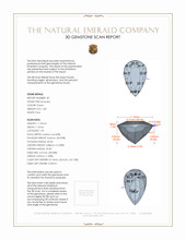 4.09&nbsp;Ct.Tw.Total Carat Weight Emerald Pair from Colombia 3 D Scan Report