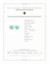 3.46 Ct.Tw.Total Carat Weight Emerald Pair from Colombia Scan Report