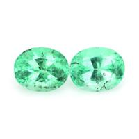 3.46 Ct.Tw.Total Carat Weight Emerald Pair from Colombia Video