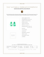 2.32 Ct.Tw.Total Carat Weight Emerald Pair from Colombia Scan Report