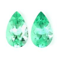 2.32 Ct.Tw.Total Carat Weight Emerald Pair from Colombia Video