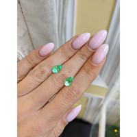 2.32 Ct.Tw.Total Carat Weight Emerald Pair from Colombia Life Style