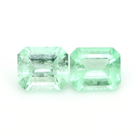 2.71 Ct.Tw.Total Carat Weight Emerald Pair from Colombia Video