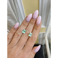 2.71 Ct.Tw.Total Carat Weight Emerald Pair from Colombia Life Style