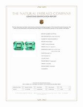 1.45 Ct.Tw.Total Carat Weight Emerald Pair from Colombia Scan Report