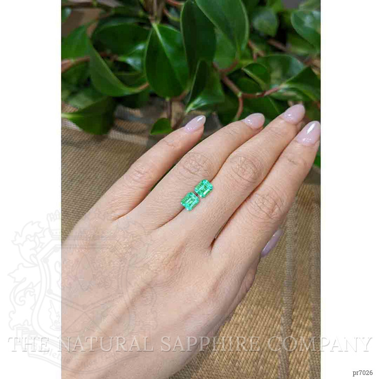 1.45 Ct.Tw. Emerald Pair from Colombia