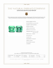 1.22 Ct.Tw.Total Carat Weight Emerald Pair from Colombia Scan Report