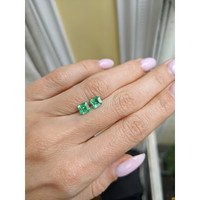 1.22 Ct.Tw.Total Carat Weight Emerald Pair from Colombia Life Style