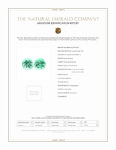 1.30 Ct.Tw.Total Carat Weight Emerald Pair from Colombia Scan Report