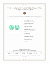 3.07 Ct.Tw.Total Carat Weight Emerald Pair from Colombia Scan Report