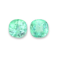 3.07 Ct.Tw.Total Carat Weight Emerald Pair from Colombia Video