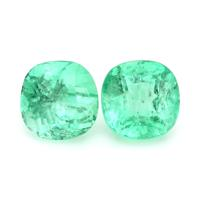 3.07 Ct.Tw.Total Carat Weight Emerald Pair from Colombia Video