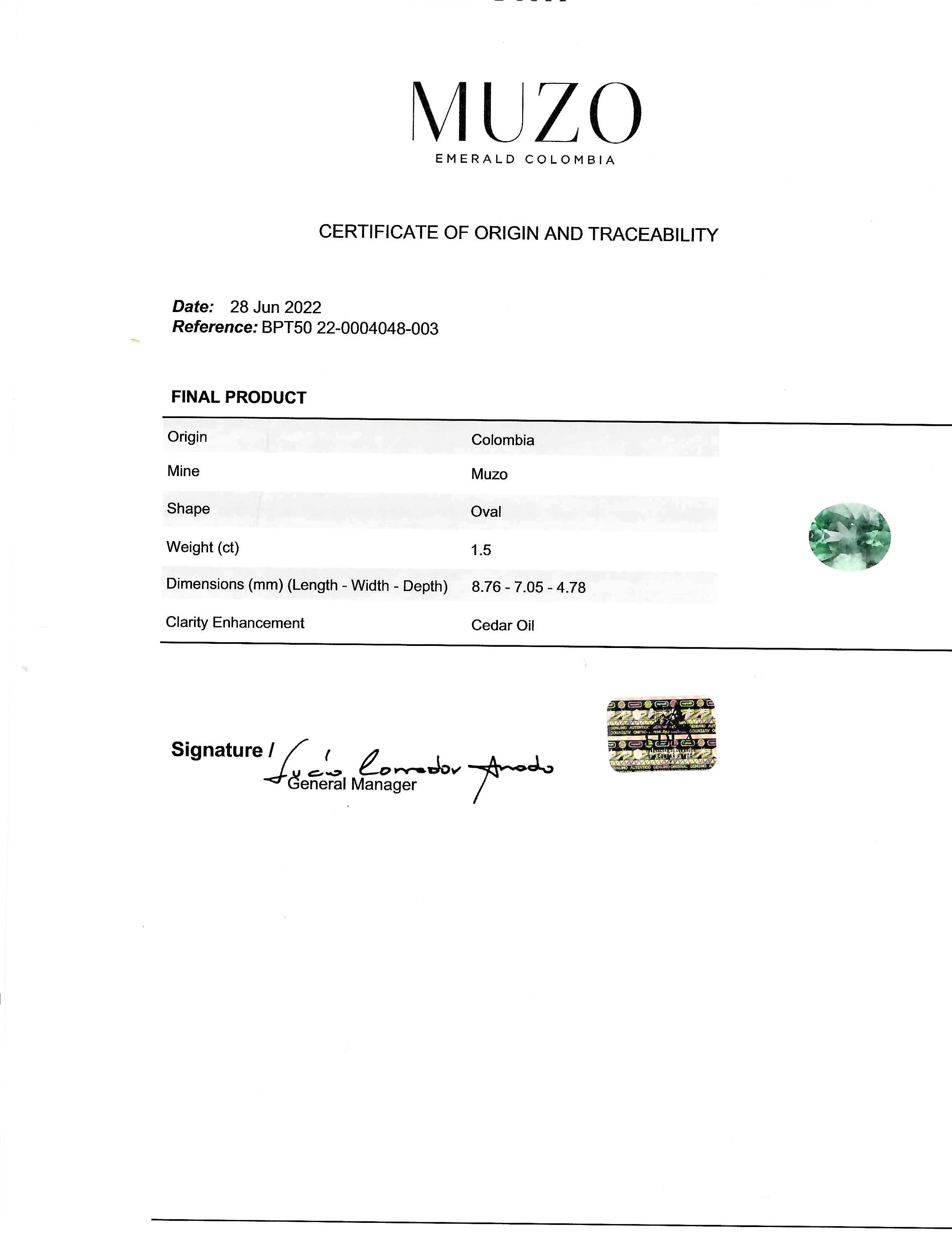 3.12 Ct.Tw. Emerald Pair from Colombia