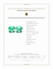 2.73 Ct.Tw.Total Carat Weight Emerald Pair from Colombia Scan Report