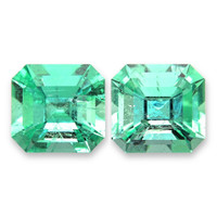 2.73 Ct.Tw.Total Carat Weight Emerald Pair from Colombia Video