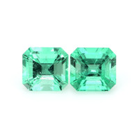 2.73 Ct.Tw.Total Carat Weight Emerald Pair from Colombia Video