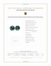 1.16 Ct.Tw.Total Carat Weight Sapphire Pair from Ceylon (Sri Lanka) Scan Report