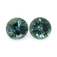 1.16&nbsp;Ct.Tw.Total Carat Weight Bluish Green Sapphire Pair from Ceylon (Sri Lanka) Video