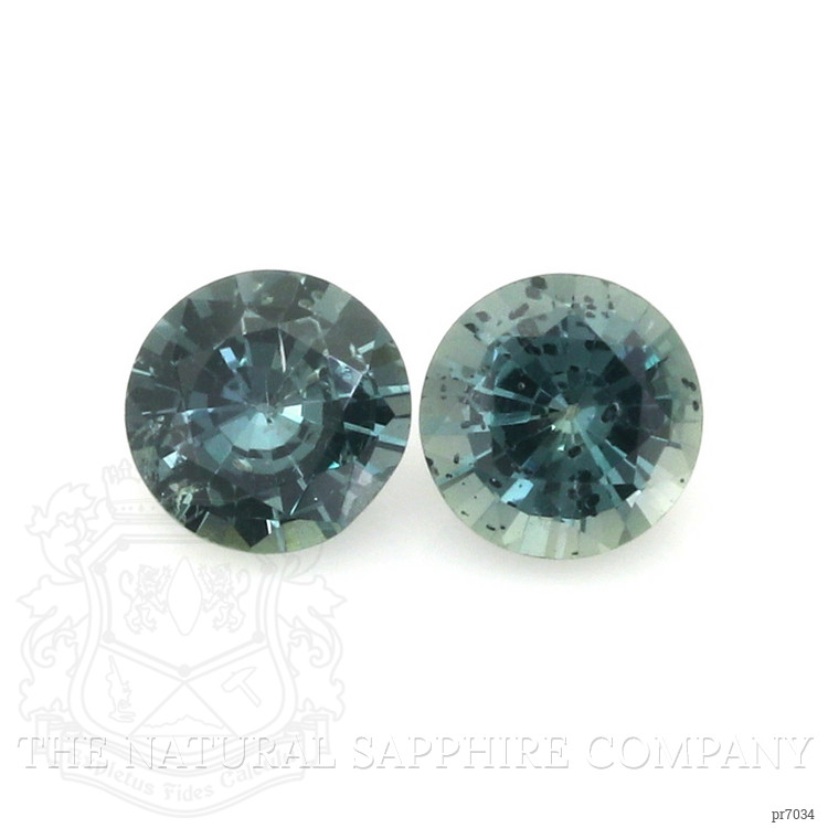 1.04 Ct.Tw. Bluish Green Sapphire Pair from Ceylon (Sri Lanka)