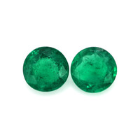 1.33 Ct.Tw.Total Carat Weight Emerald Pair from Zambia Video