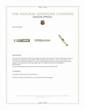 18.19 Ct.Tw.Total Carat Weight Tourmaline Pair from Mozambique Appraisal