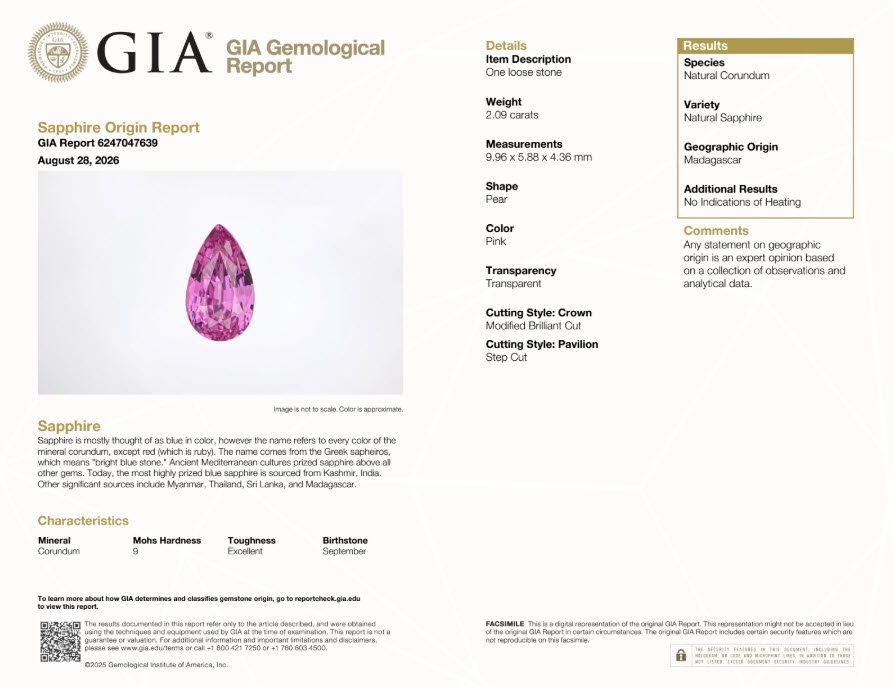 3.90 Ct.Tw. Pink Sapphire Pair from Madagascar